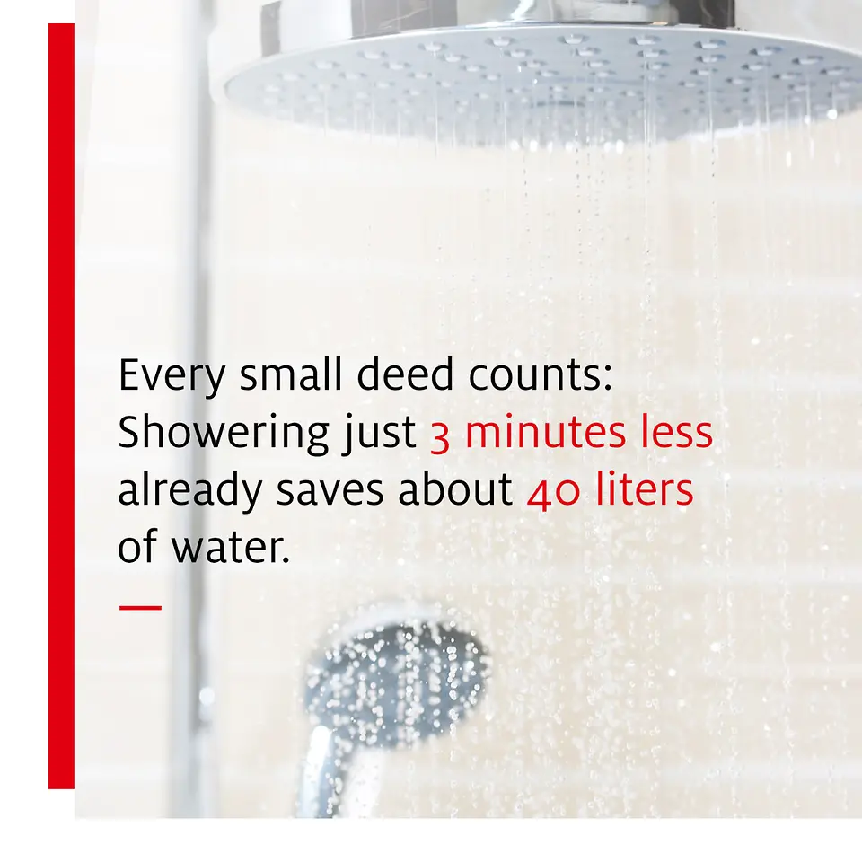 How to save energy while showering