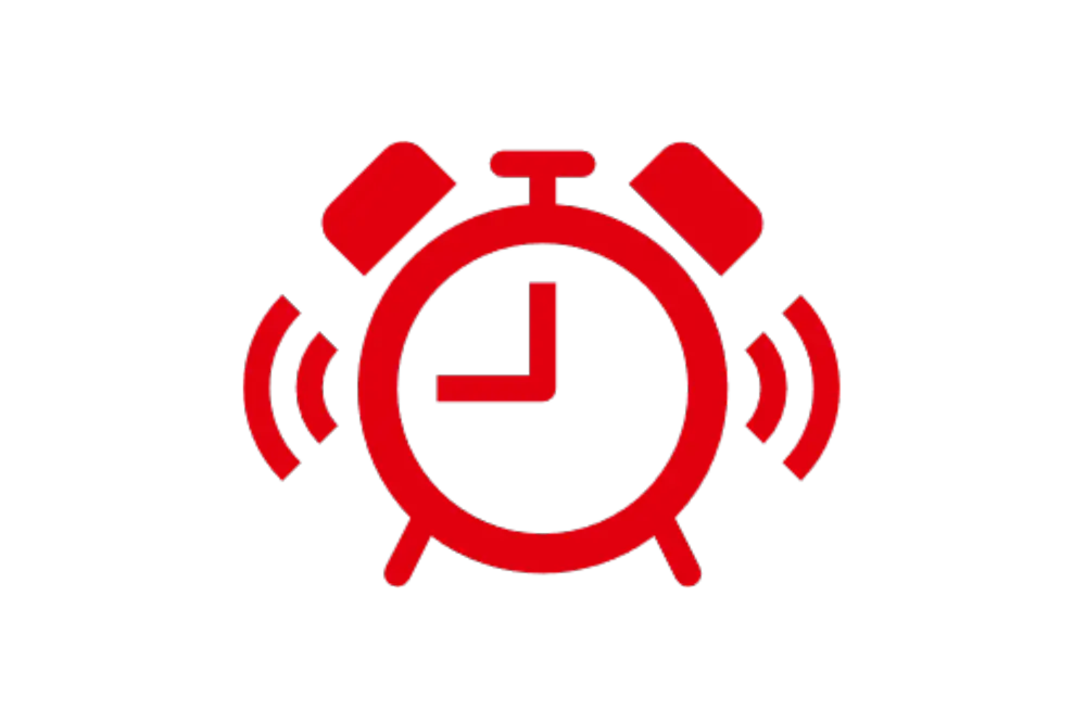 alarm clock pictogram