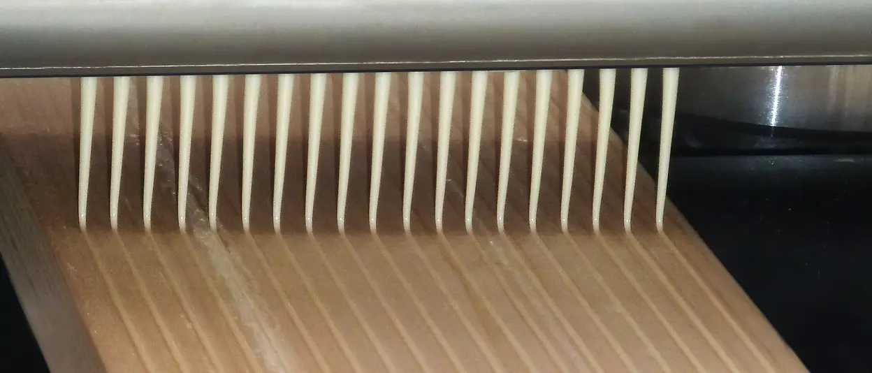 Photo of cross-laminated timber beams