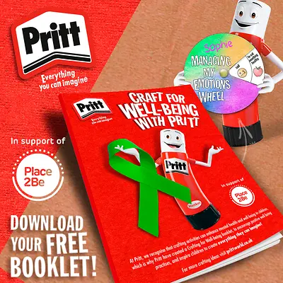 Pritt is partnering with children’s mental health charity, Place2be, to support positive mental health and creativity of young people.