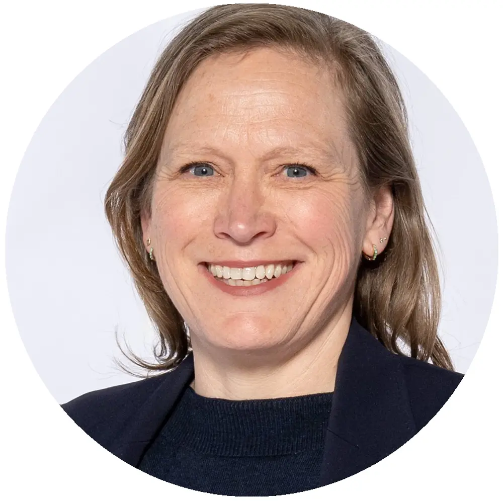 woman smiling into camera