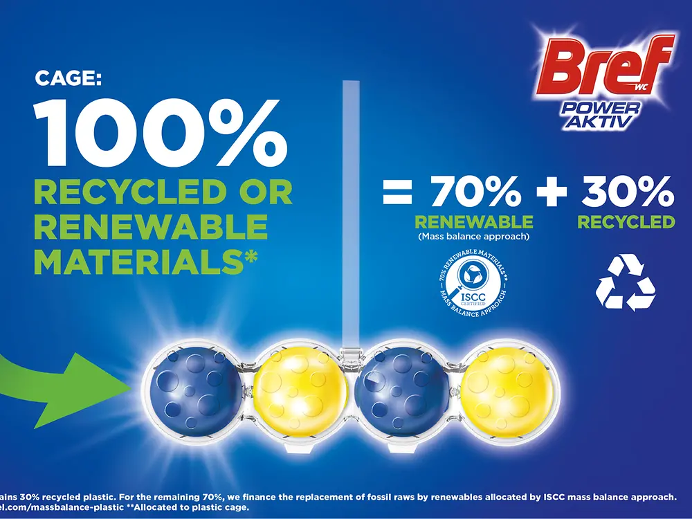 oilet rim blocks with renewable raw materials. 