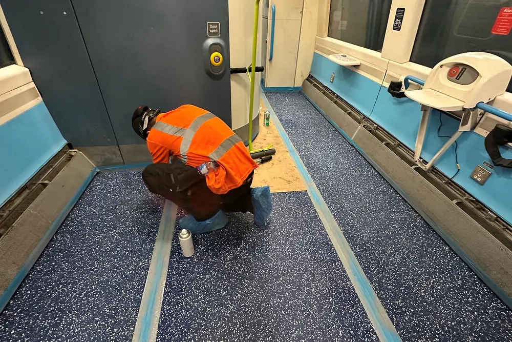 TEROSON® adhesive transforms train flooring for Southeastern Railway