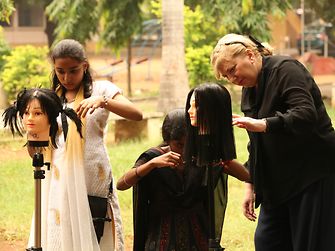 Shaping Futures hair dresser training in India