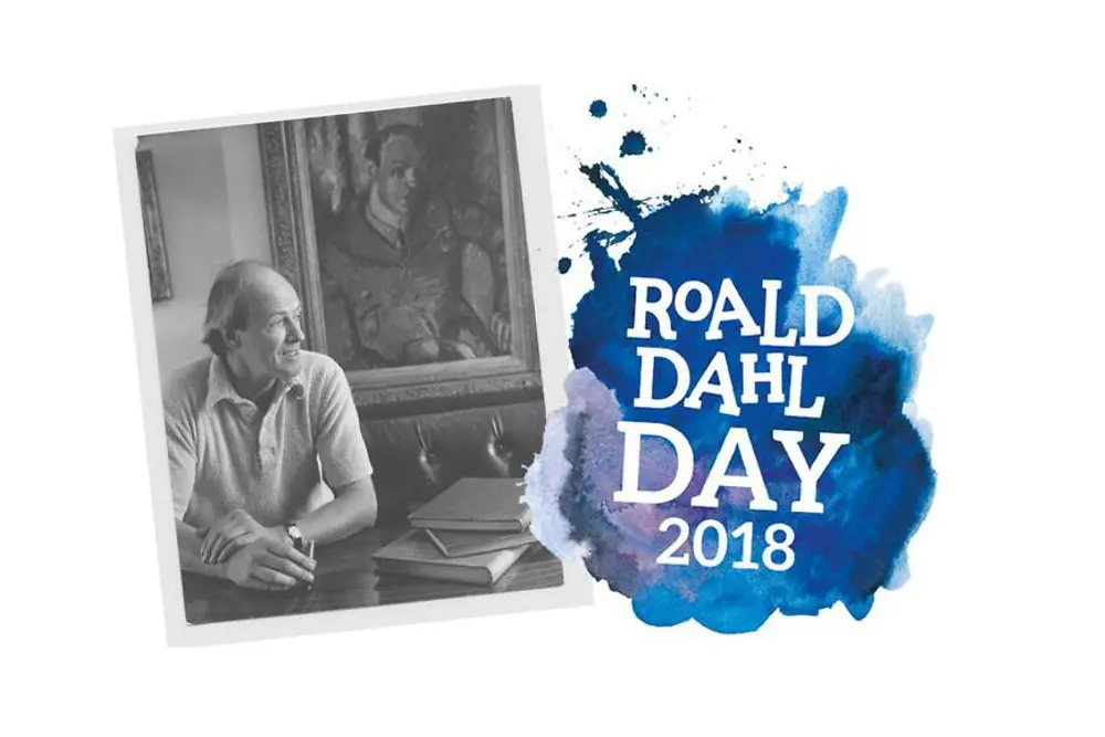 Pritt getting ready to party on Roald Dahl Day