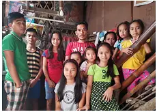 Merly, a Shaping Futures participant in the Philippines and family