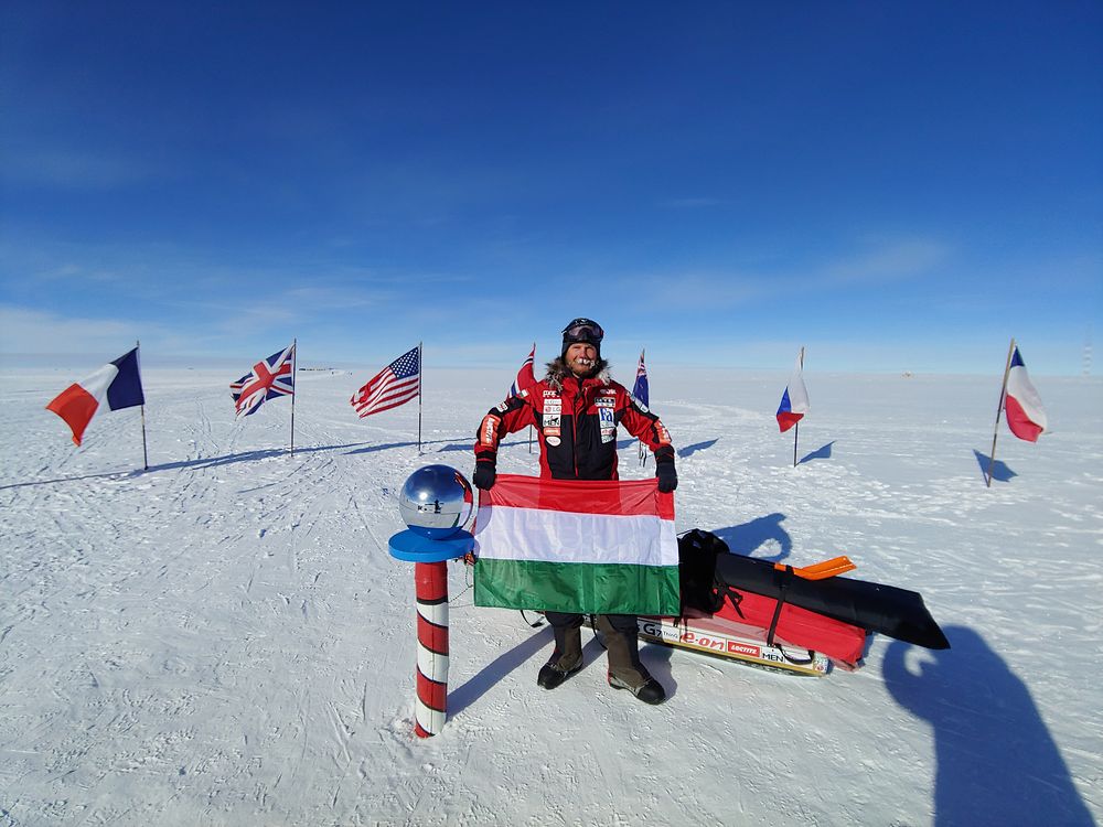 Gábor Rakonczay, the first Hungarian to have reached the South Pole