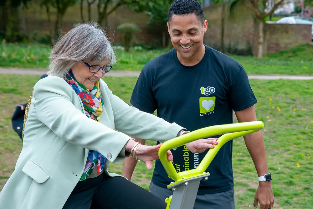 Rosie Sutton, Mayor of Dacorum Borough Council, and Sky Sport presenter, Marvin Ambrosius