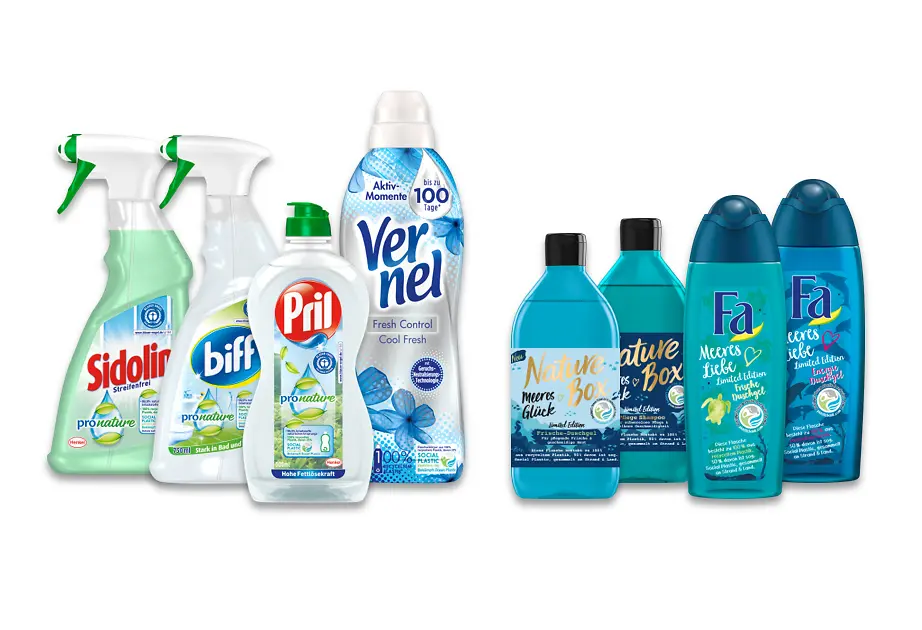Earlier this year, Henkel launched Beauty Care and Laundry & Home Care products with packaging made of 100 percent recycled plastic – thereof up to 50 percent Social Plastic®.